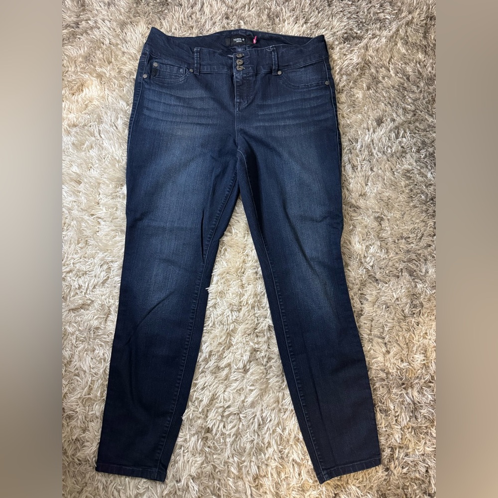Torrid Women’s Plus Size Midnight Blue Tall Jeggings - Size 18 (29” inseam)